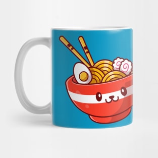 Cute Ramen Noodle Cartoon Mug